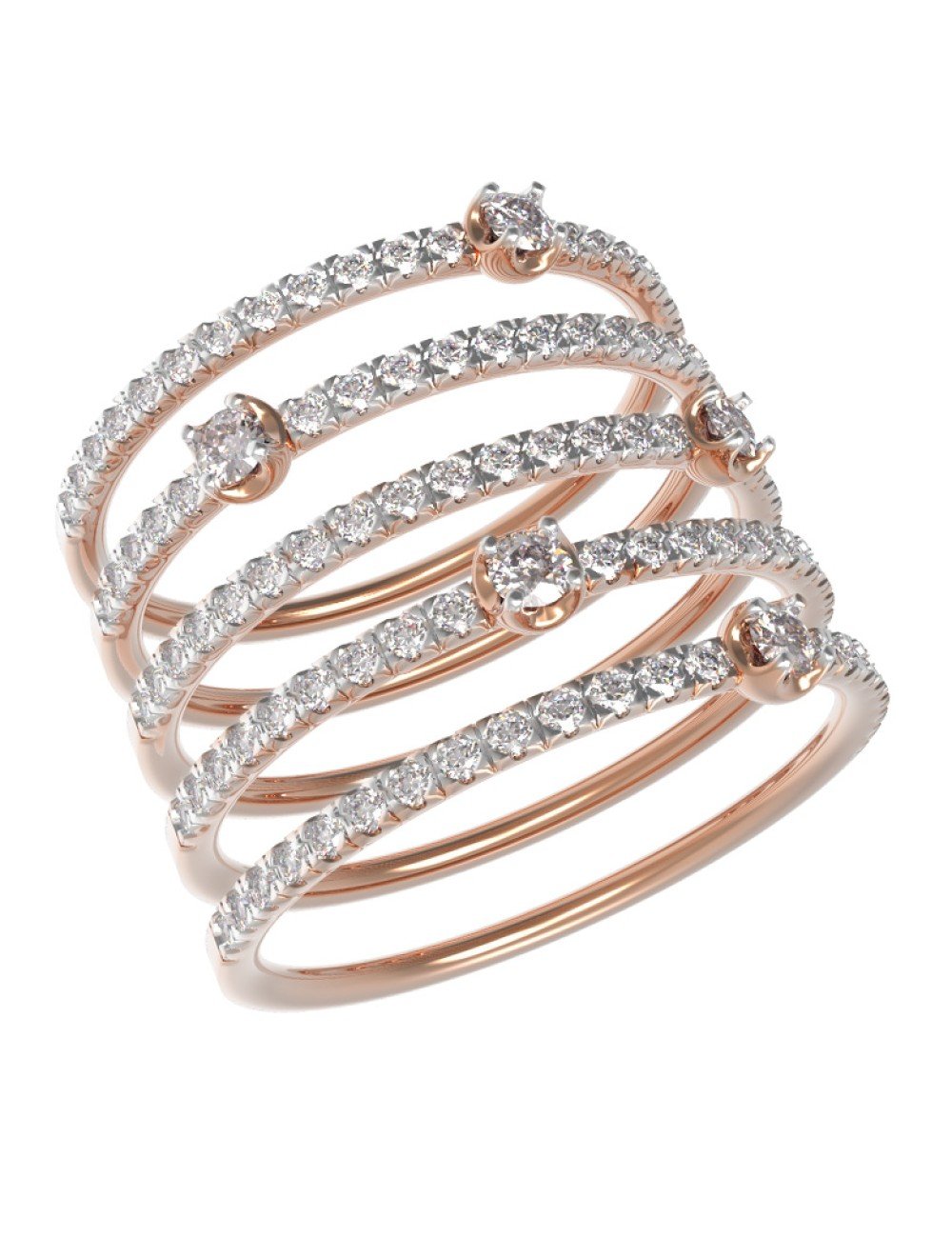 Кольцо из золота c бриллиантами