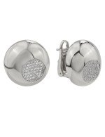 Серьги из белого золота c бриллиантами