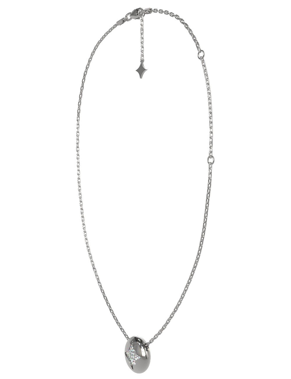 Колье из белого золота c бриллиантами