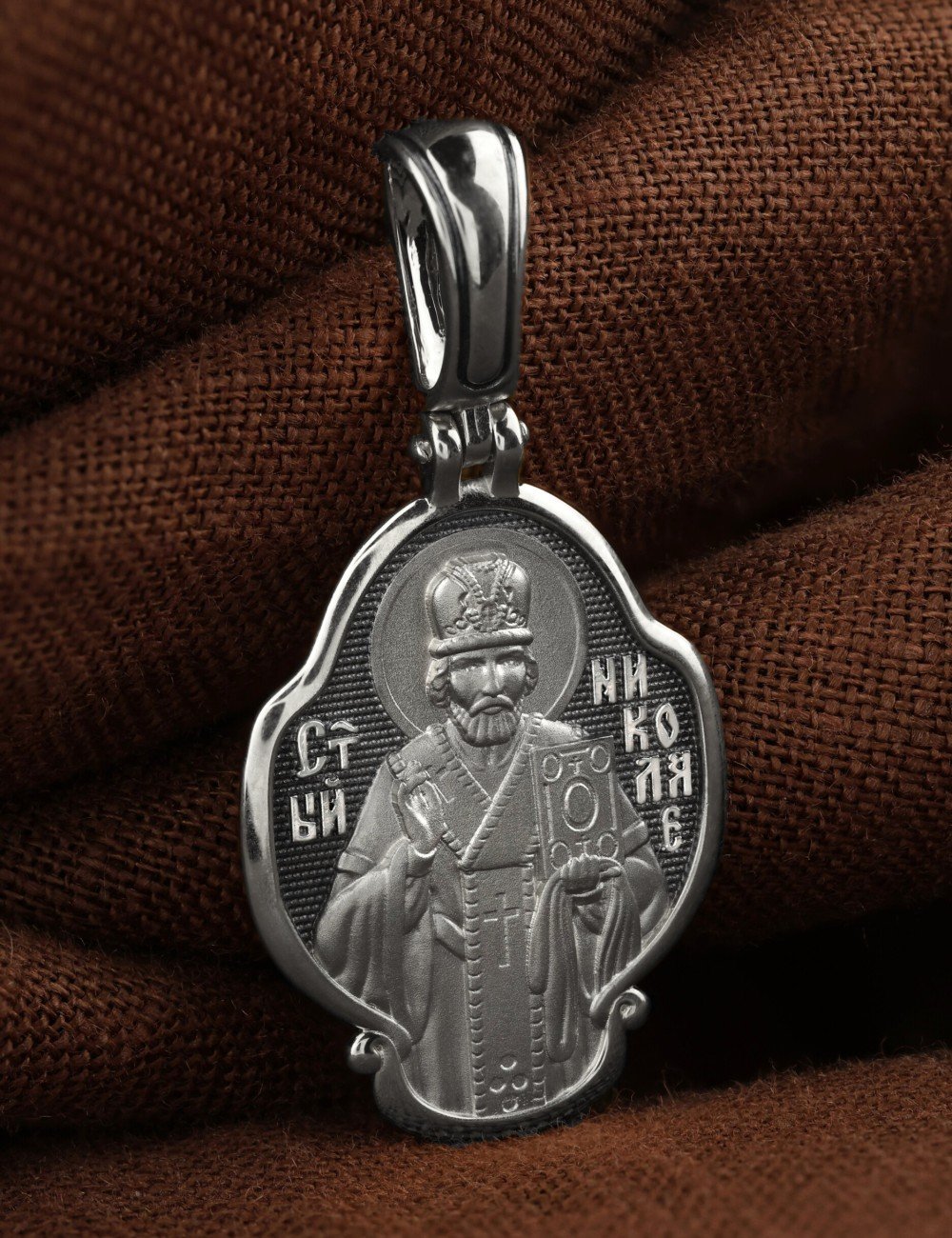 Образок из белого золота