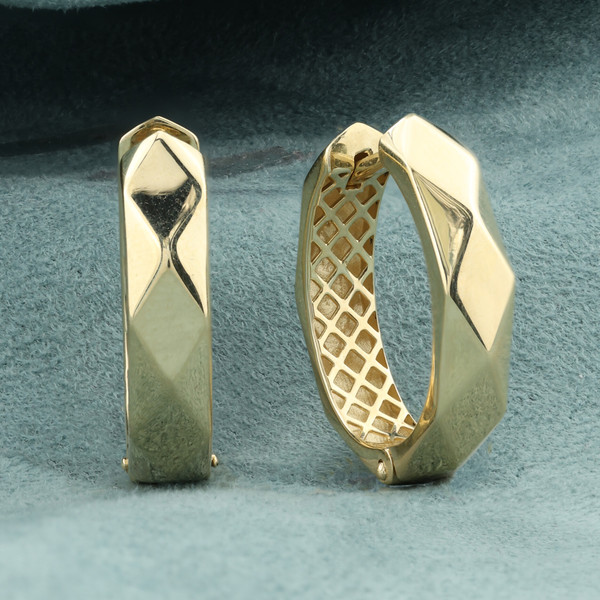 Серьги из лимонного золота 585 пробы