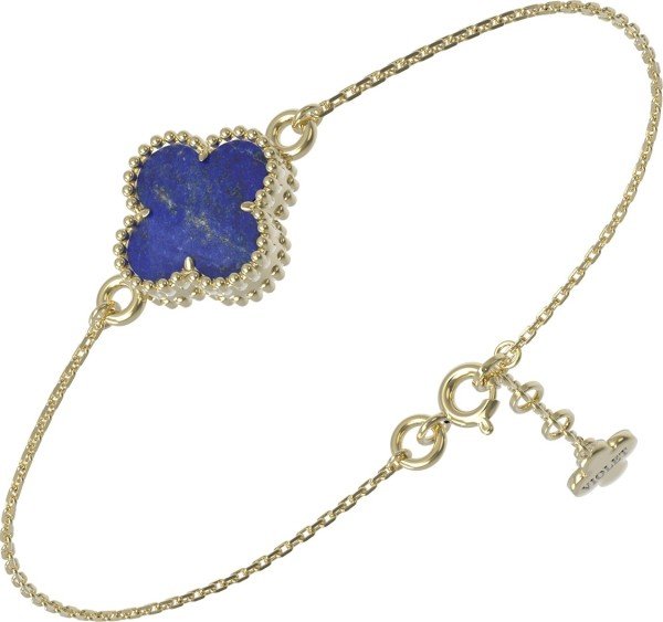 Браслет из лимонного золота c лазуритом