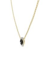 Колье из лимонного золота c бриллиантами и ониксом