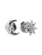 Серьги из белого золота c бриллиантами