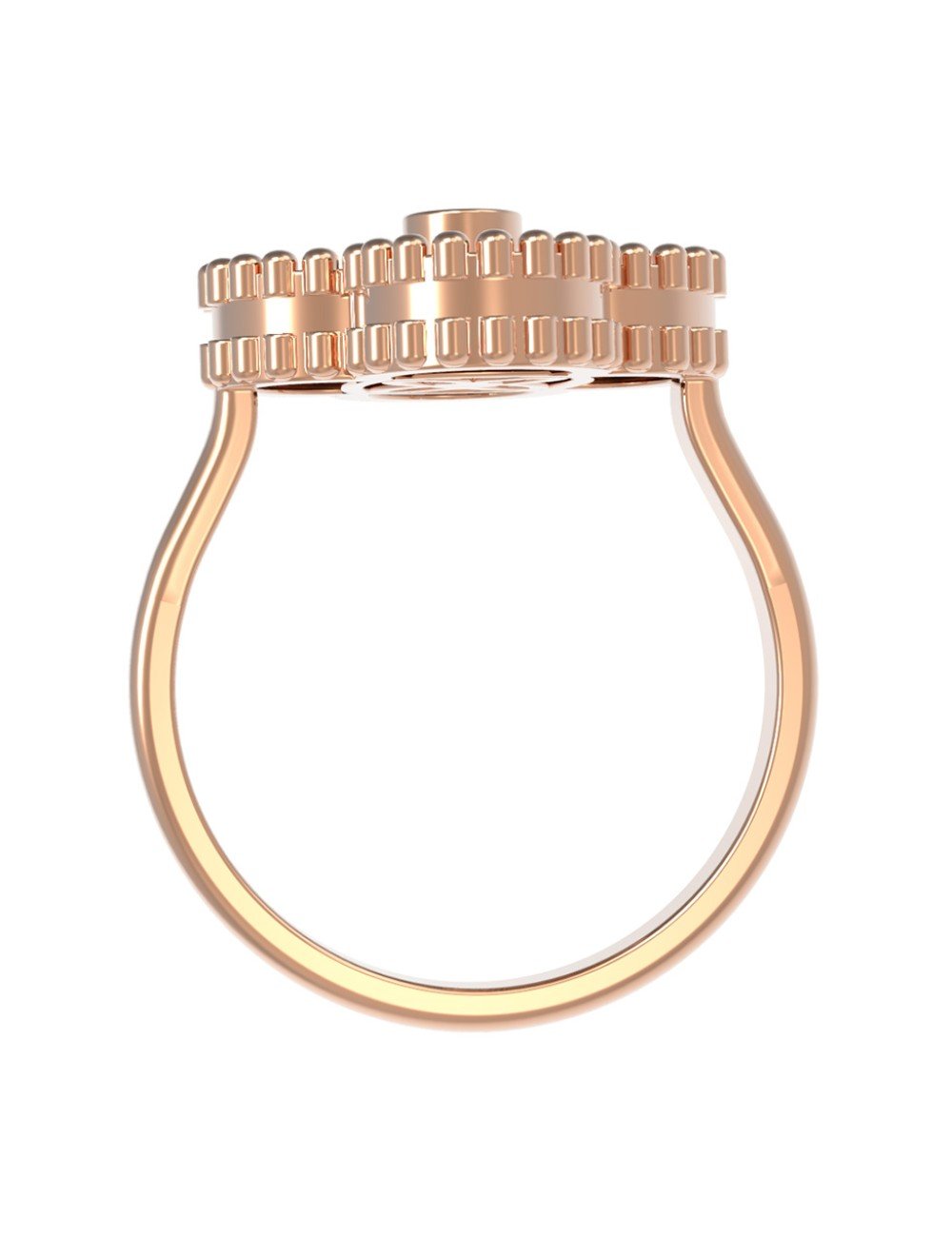 Кольцо из золота c бриллиантами и ониксом