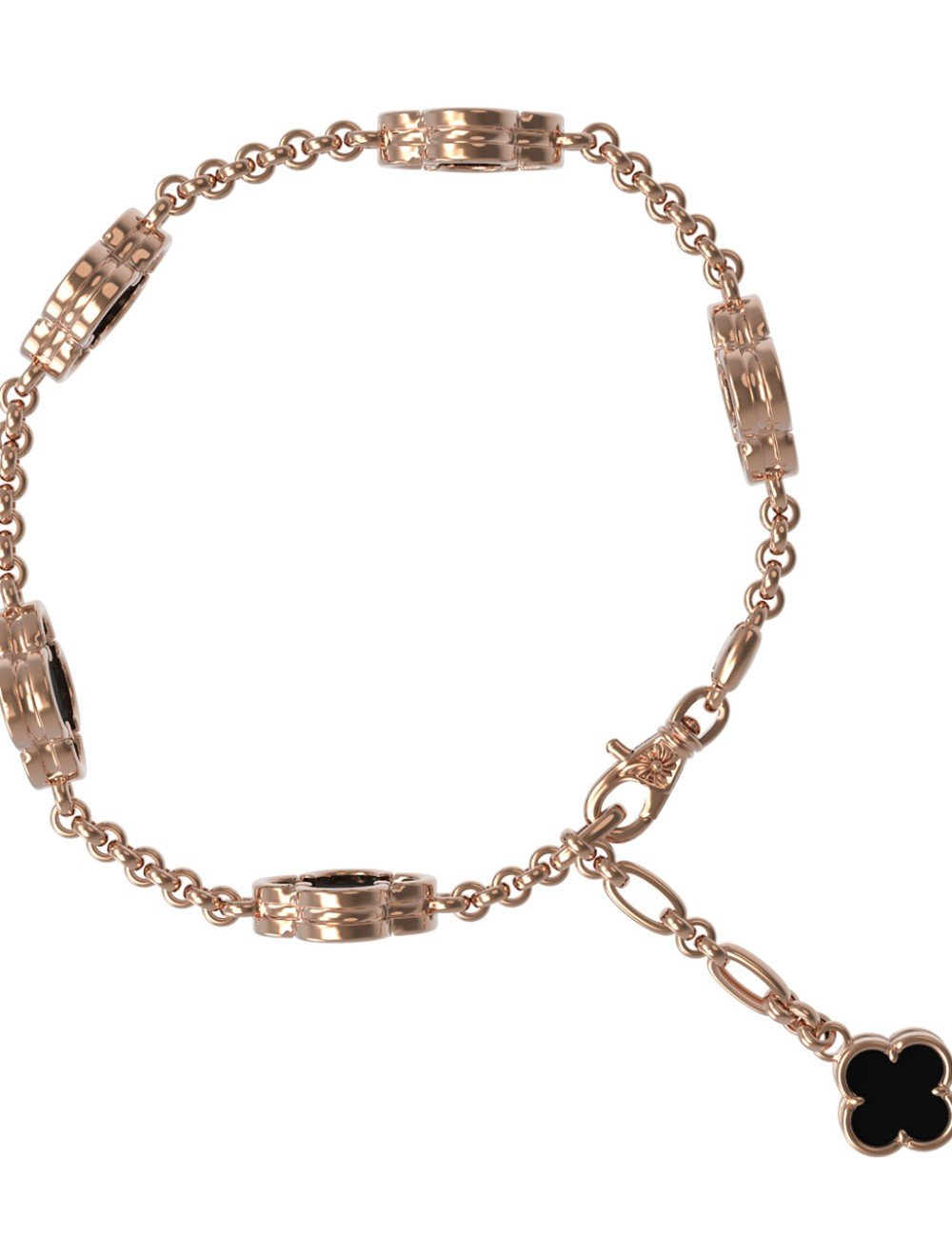 Браслет из золота c ониксом