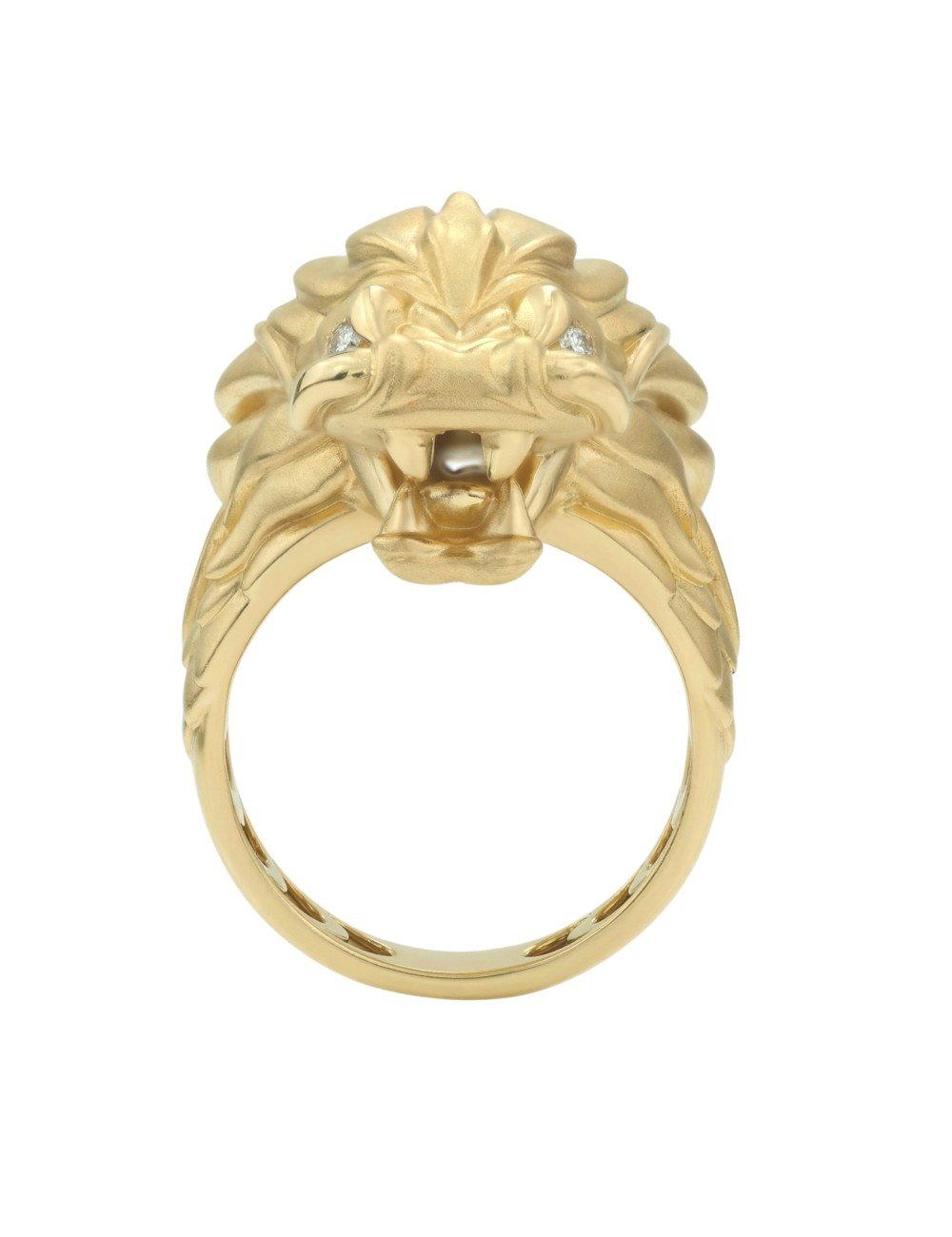 Кольцо из лимонного золота c бриллиантами