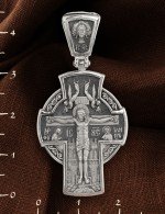 Крест из белого золота