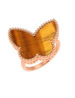 Кольцо из золота c тигровым глазом