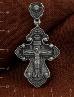 Крест из белого золота