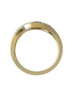 Кольцо из лимонного золота c бриллиантами