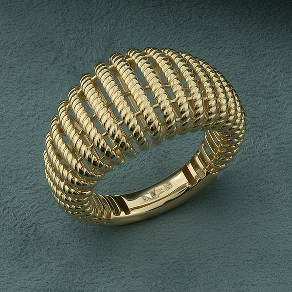 Кольцо из лимонного золота 585 пробы