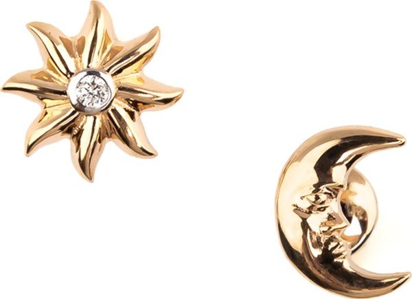 Серьги из золота c бриллиантами