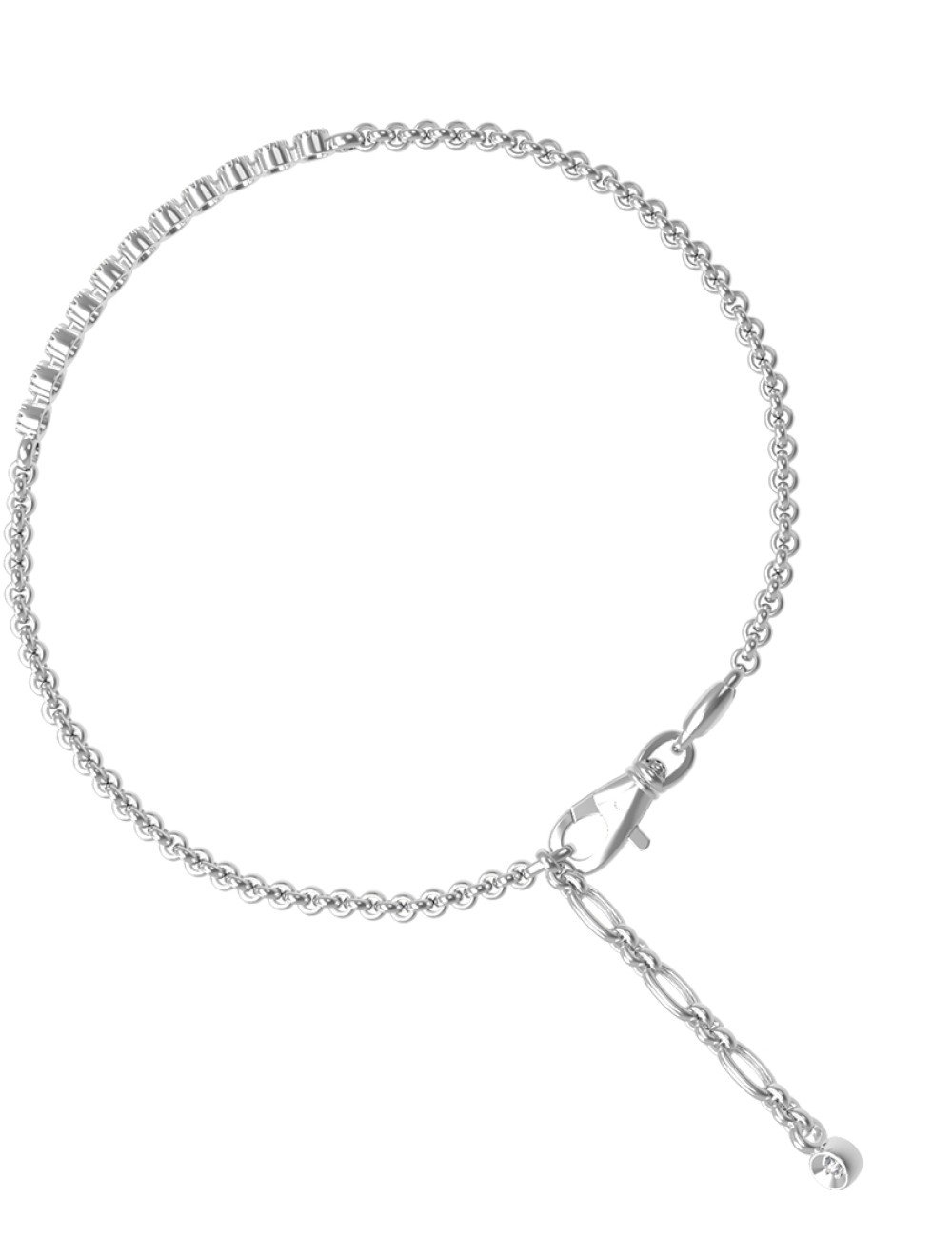 Браслет из белого золота c бриллиантами