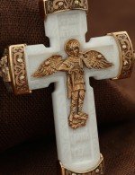 Крест из золота c бивнем мамонта