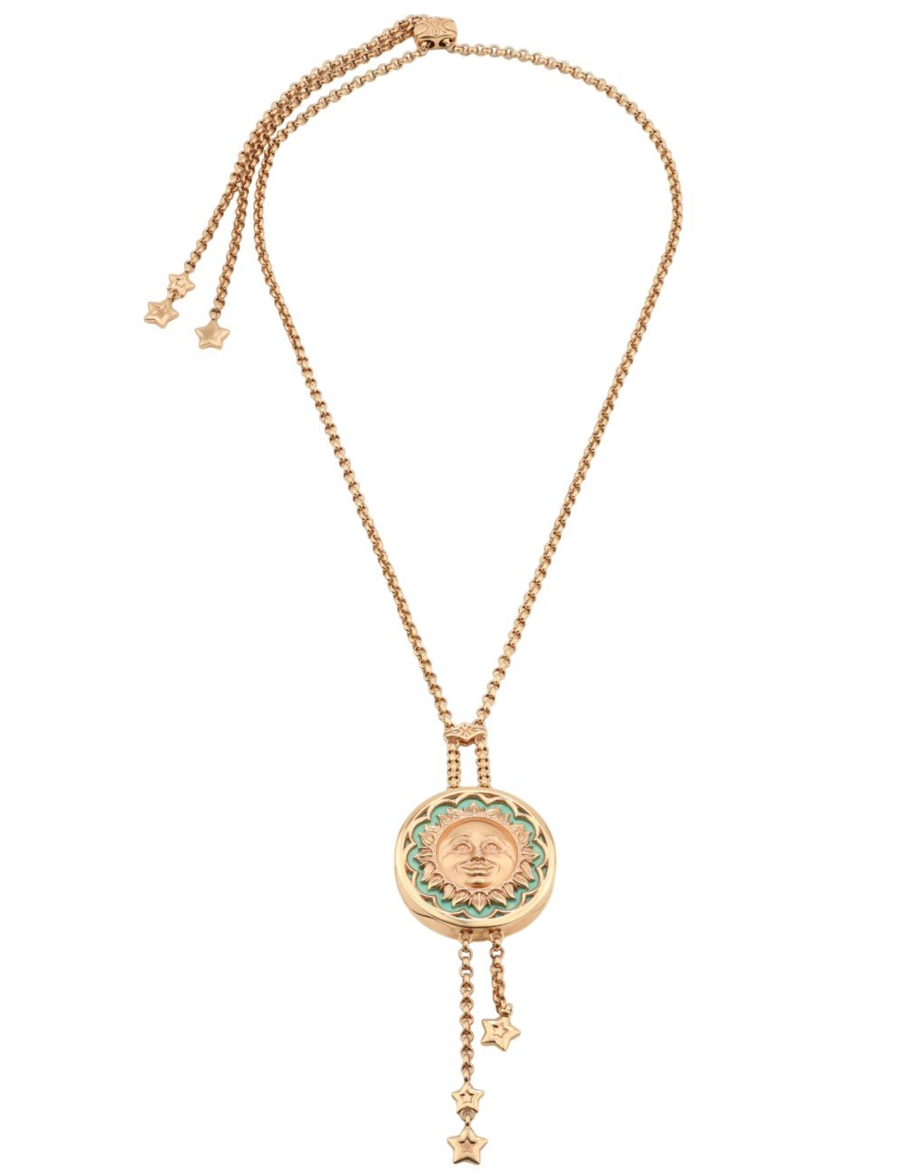 Колье из золота c бирюзой и лазуритом