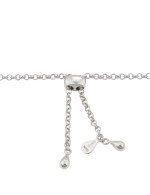 Колье из белого золота c бирюзой и перламутром