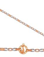 Цепь из золота c фианитом