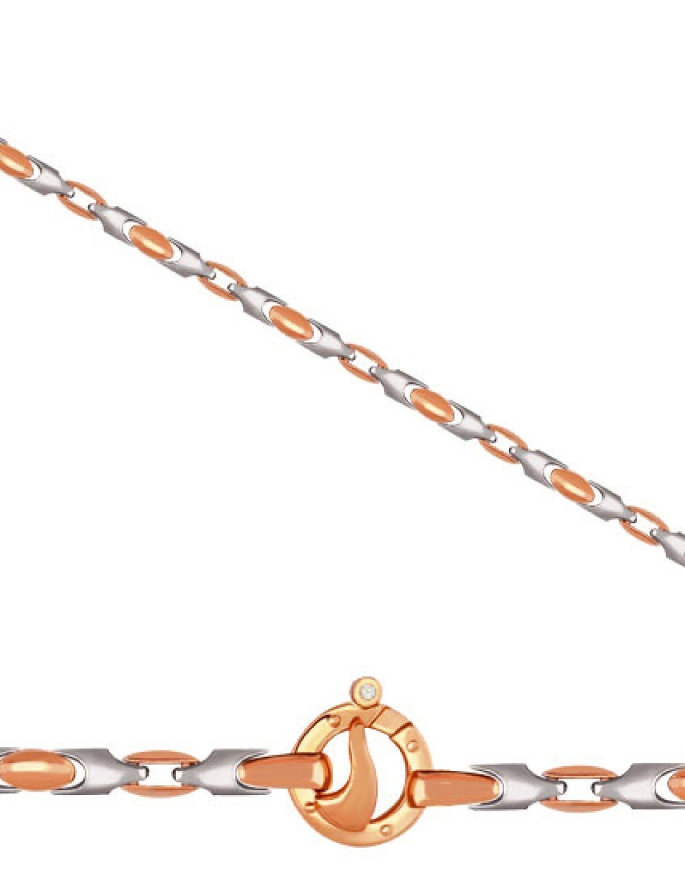 Цепь из золота c фианитом