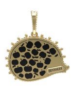 Подвеска из лимонного золота c эмалью, ониксом и перламутром