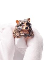 Кольцо из золота c эмалью