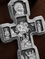 Крест из белого золота