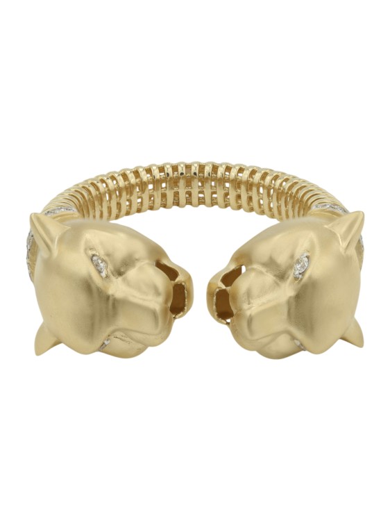 Кольцо из лимонного золота 585 пробы c бриллиантами