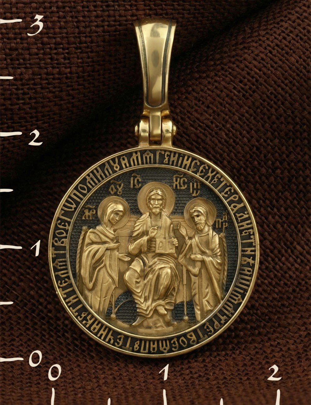 Образок из лимонного золота