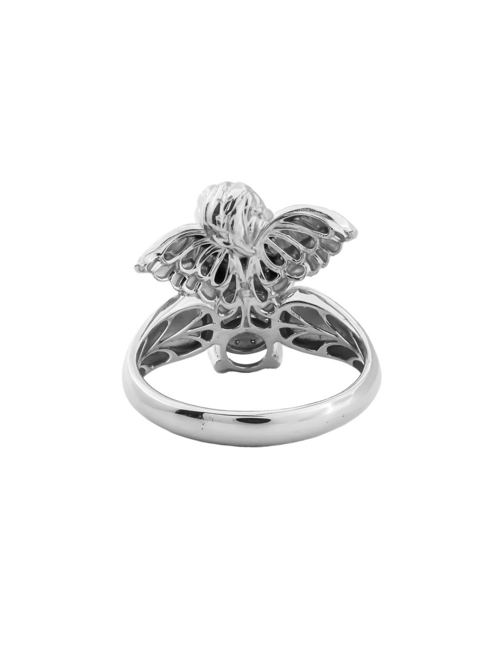 Кольцо из белого золота c бриллиантами