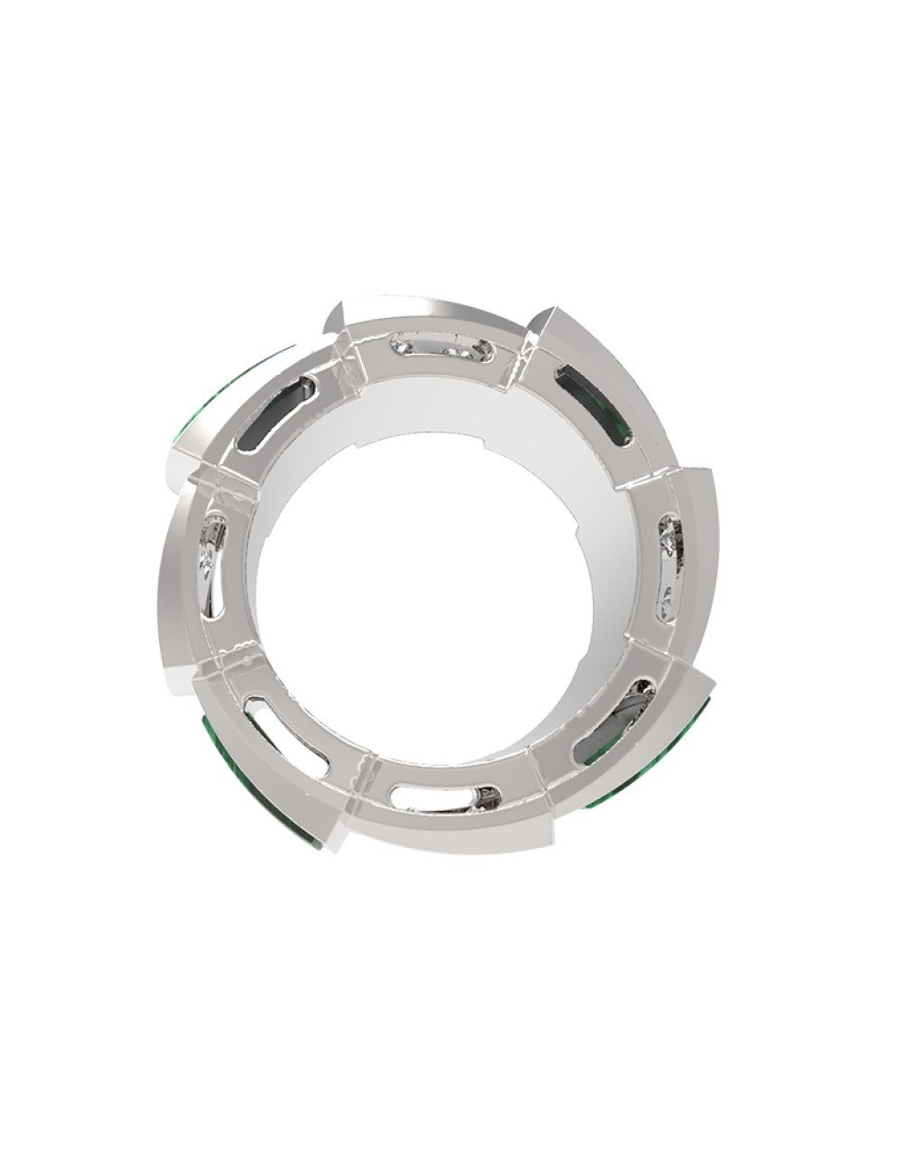 Подвеска из белого золота c бриллиантами и ониксом