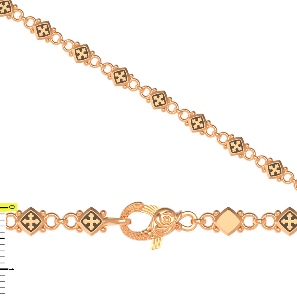 Браслет из красного золота 585 пробы