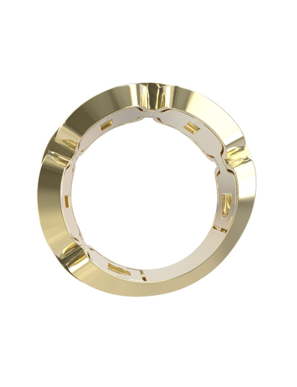 Кольцо из лимонного золота c бриллиантами