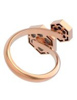 Кольцо из золота c лазуритом и перламутром