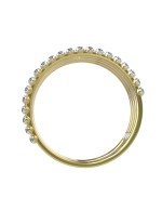 Кольцо из лимонного золота c бриллиантами