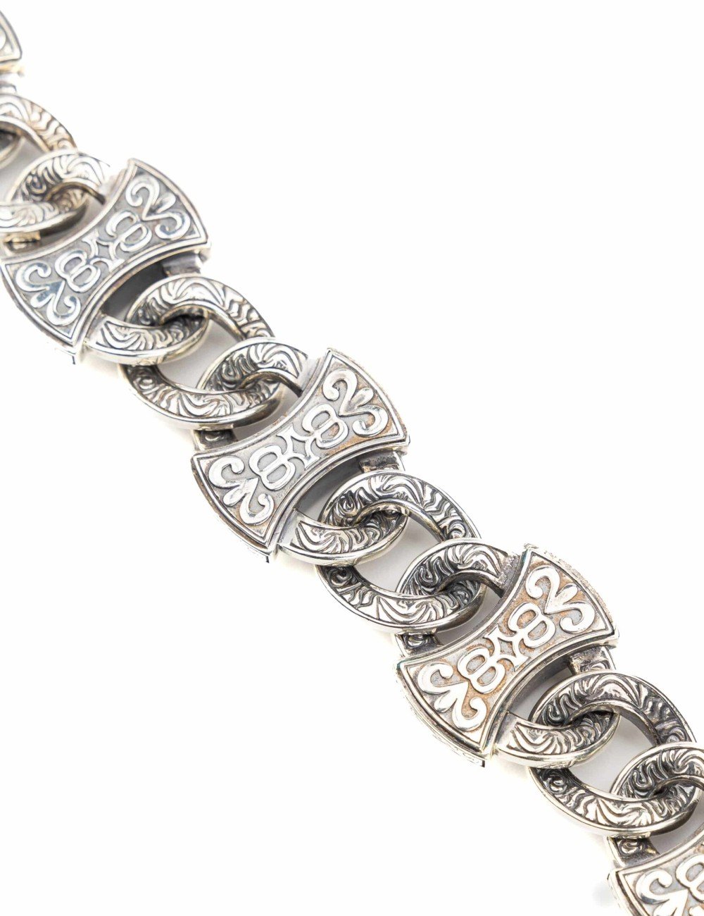 Браслет из серебра и золота c рубином