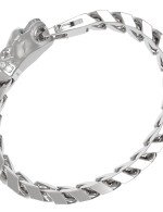 Браслет из белого золота c бриллиантами и изумрудом