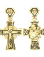 Крест из лимонного золота