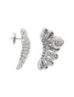 Серьги из белого золота c бриллиантами