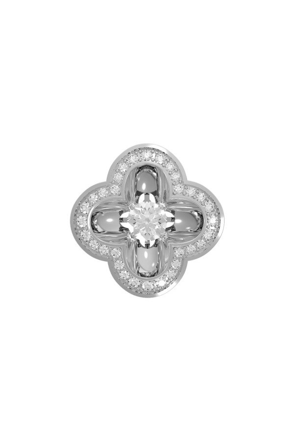 Подвеска из белого золота c бриллиантами