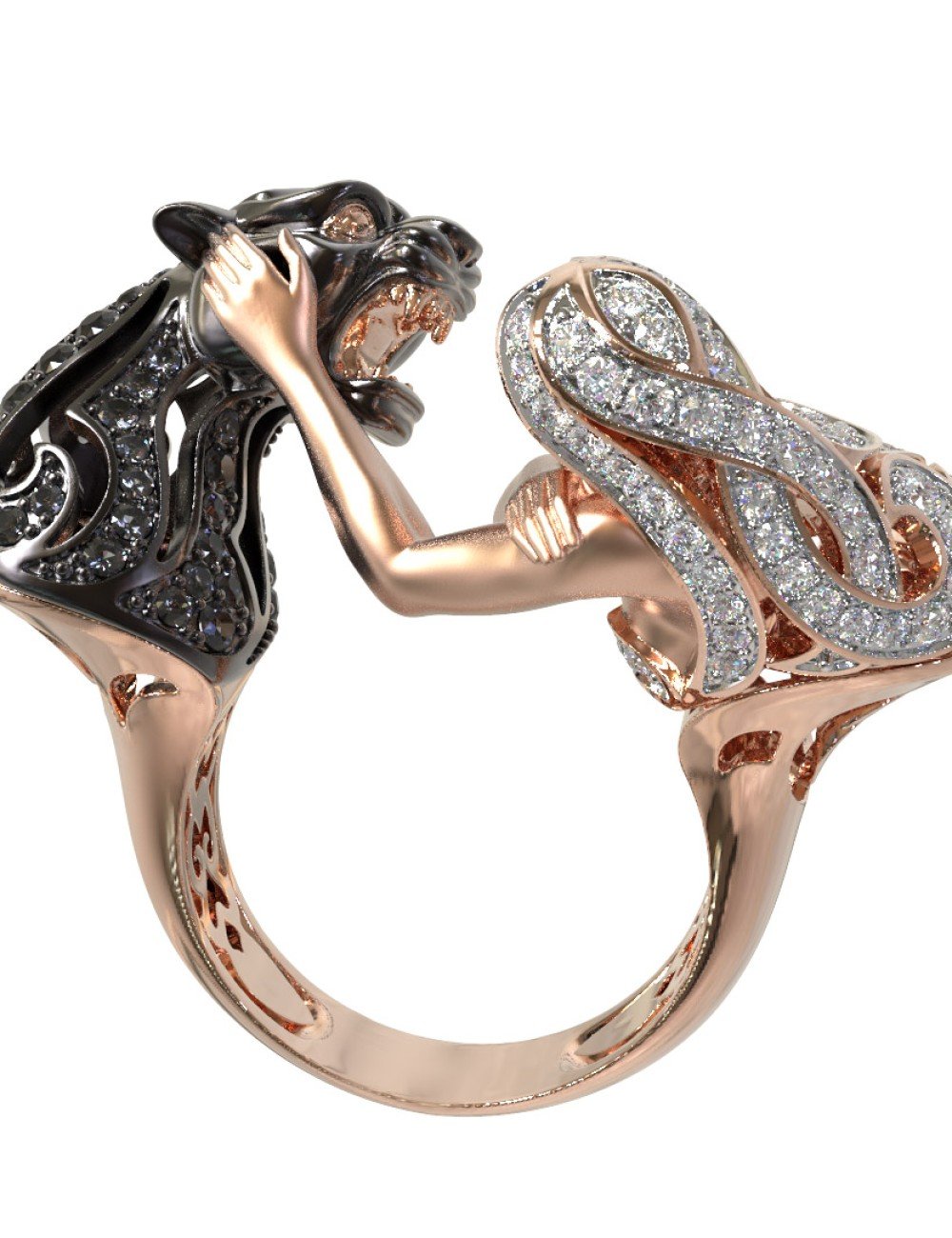 Кольцо из золота c фианитом