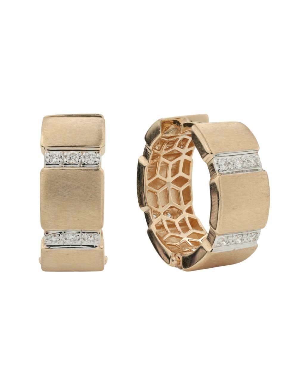 Серьги из золота c бриллиантами