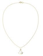 Колье из лимонного золота c бриллиантами и перламутром