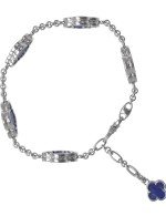 Браслет из белого золота c лазуритом