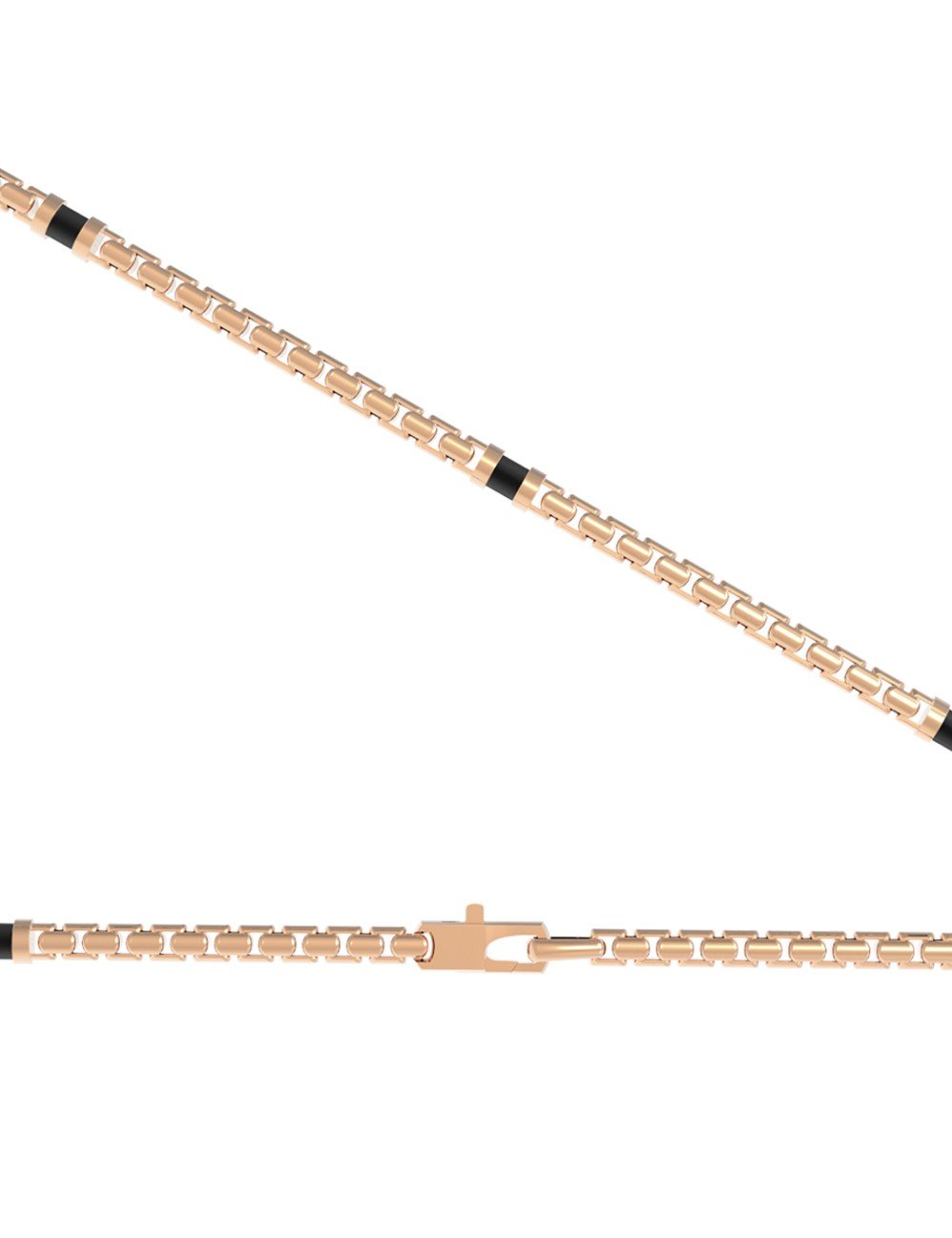 Цепь из золота c ониксом