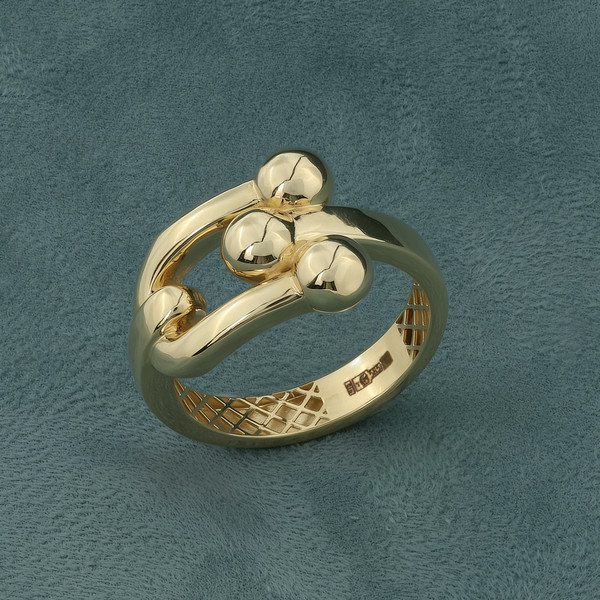 Кольцо из лимонного золота 585 пробы