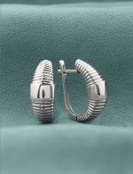 Серьги из белого золота