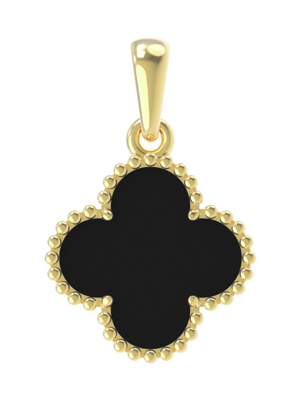 Подвеска из лимонного золота c ониксом