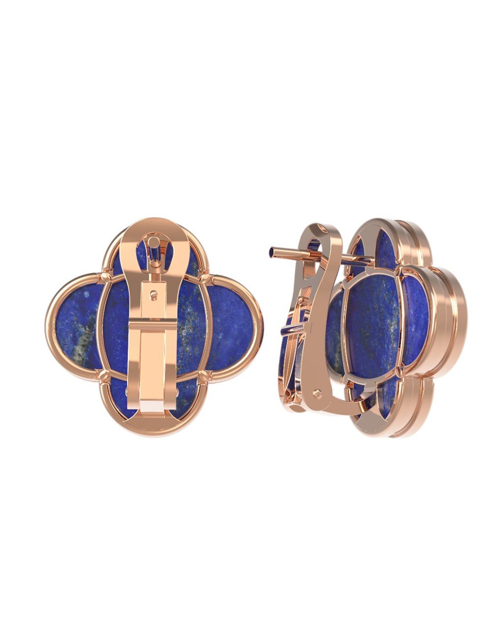 Серьги из золота c лазуритом