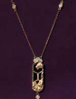 Колье из золота c бриллиантами и ониксом