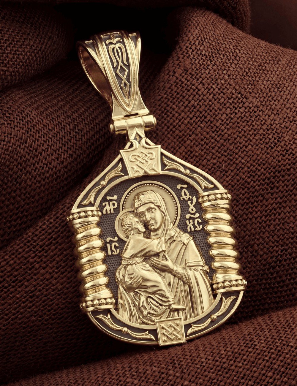 Образок из лимонного золота